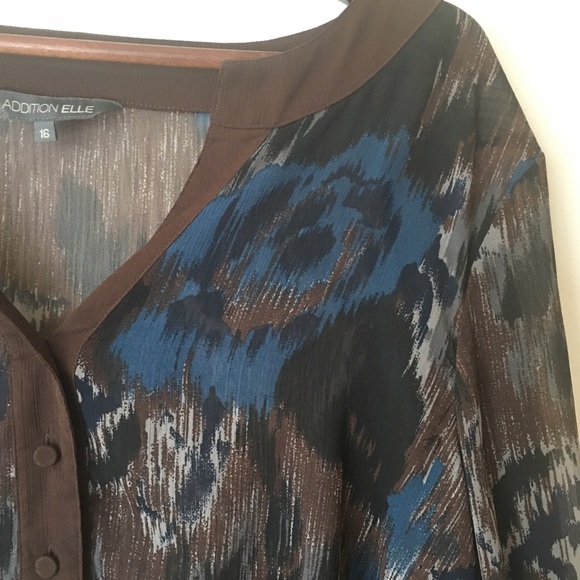 Veristile Sheer Multi-Colour Chiffon Top size 16 - Picture 14 of 14